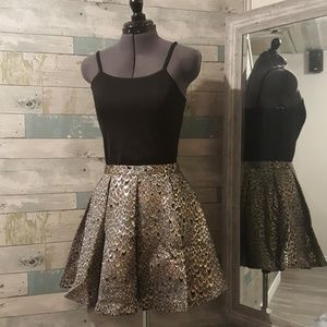 Twik Gold Peacock Skirt